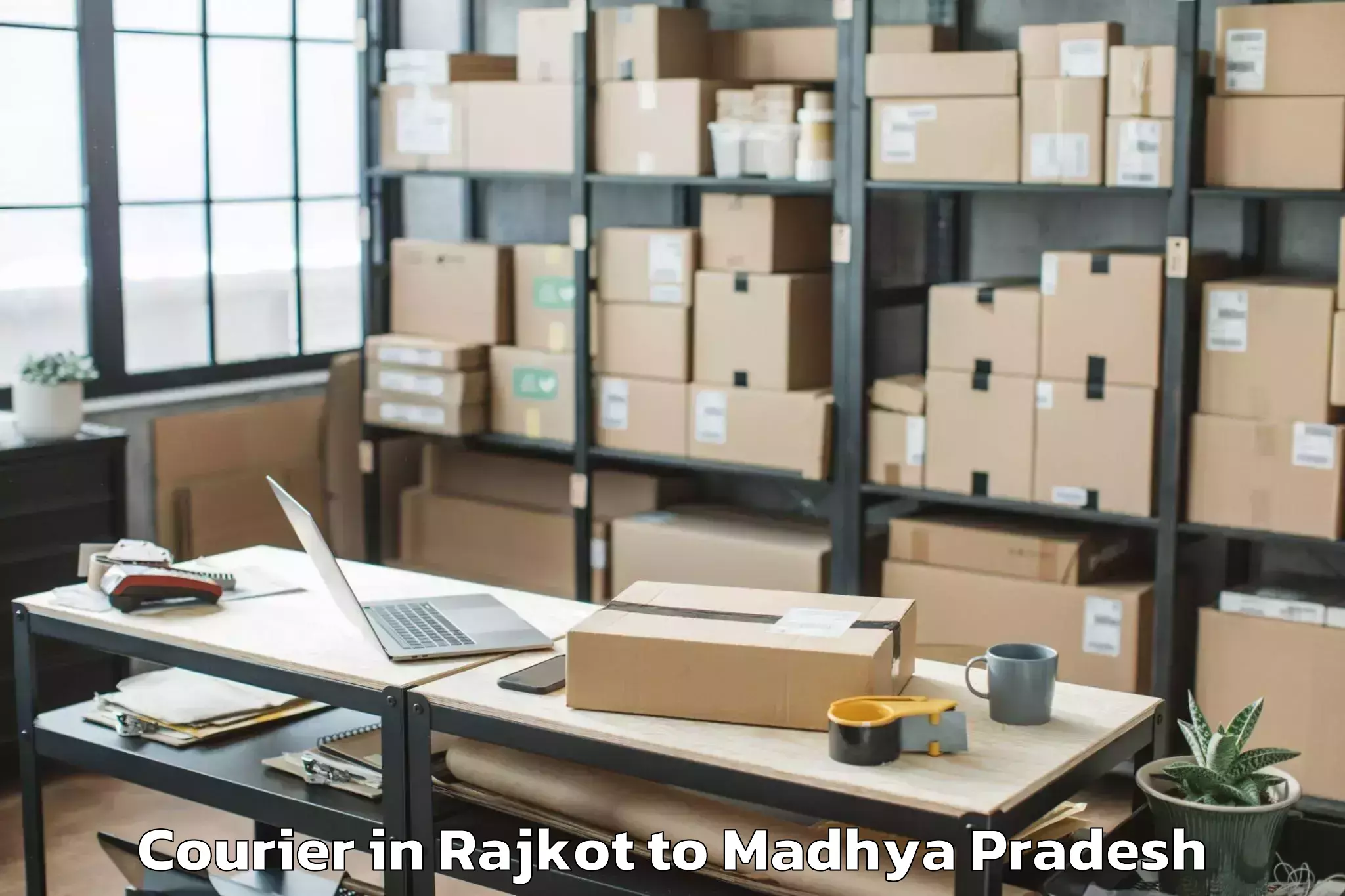 Book Rajkot to Daboh Courier